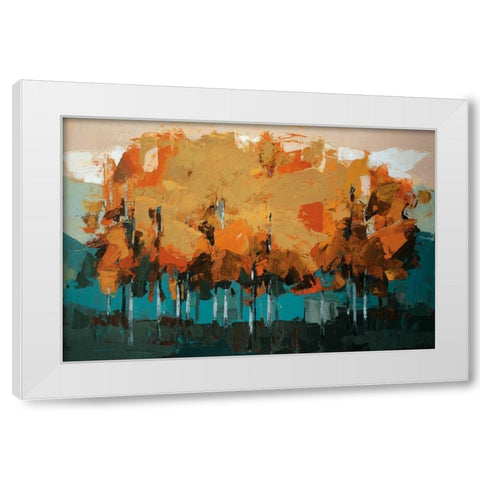 Stand On Slate White Modern Wood Framed Art Print by Colbert , Peter