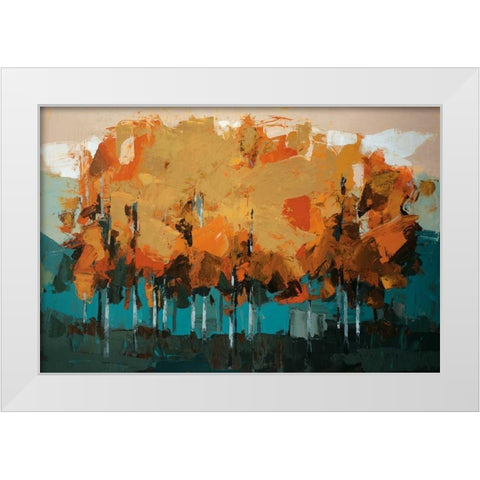 Stand On Slate White Modern Wood Framed Art Print by Colbert , Peter