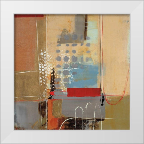Emociones I White Modern Wood Framed Art Print by Villarreal Santos, Nancy