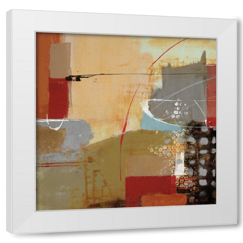 Emociones II White Modern Wood Framed Art Print by Villarreal Santos, Nancy