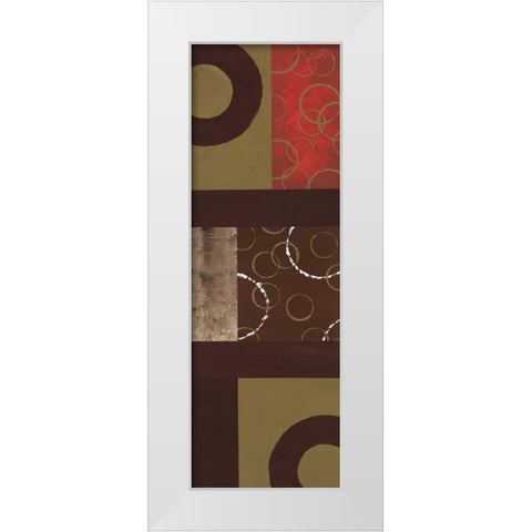 Mix n Match II White Modern Wood Framed Art Print by Kaminsky, Earl
