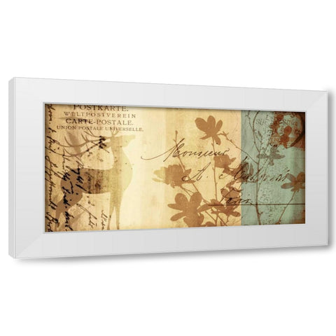 Letter I White Modern Wood Framed Art Print by Leal, Fernando