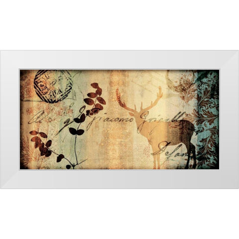 Letter II White Modern Wood Framed Art Print by Leal, Fernando