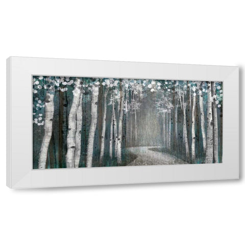 Mineral Forest White Modern Wood Framed Art Print by Venter, Tandi
