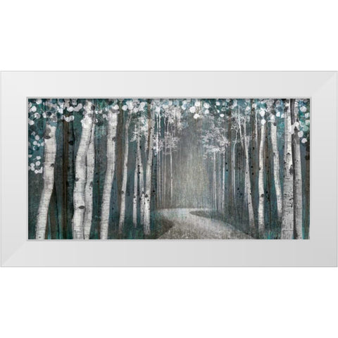 Mineral Forest White Modern Wood Framed Art Print by Venter, Tandi