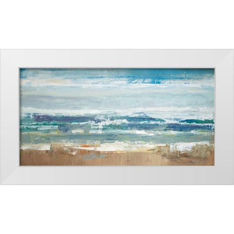Pastel Waves White Modern Wood Framed Art Print by Colbert , Peter