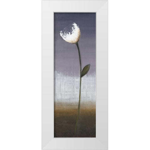 Charming I White Modern Wood Framed Art Print by EVE