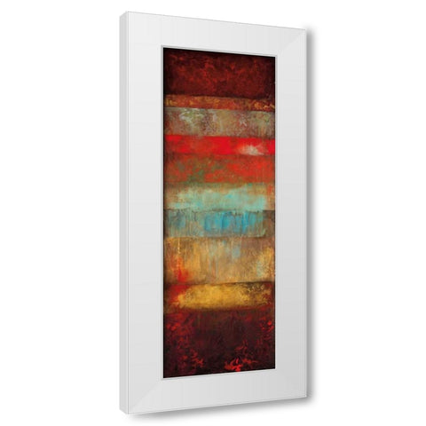 Bora White Modern Wood Framed Art Print by Emet, Angelina