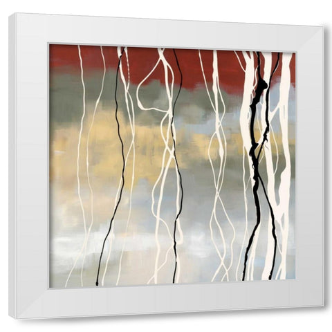 Silver Birch I  White Modern Wood Framed Art Print by Maitland, Laurie
