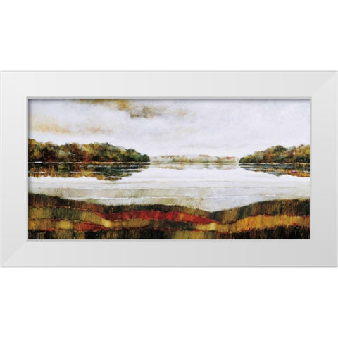 Haliburton Lake White Modern Wood Framed Art Print by Burdy, Zenon