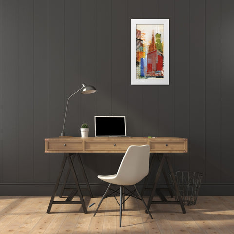 Urban Style I White Modern Wood Framed Art Print by NOAH