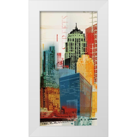 Urban Style II White Modern Wood Framed Art Print by NOAH