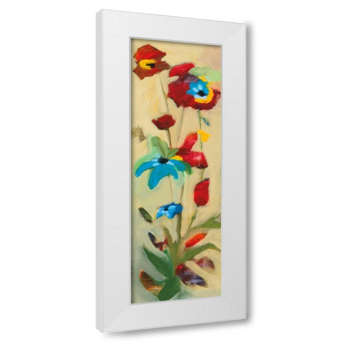 Wildflowers II White Modern Wood Framed Art Print by Zybala , Jennifer