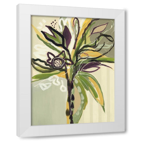 Serene Floral I White Modern Wood Framed Art Print by Maritz, Angela