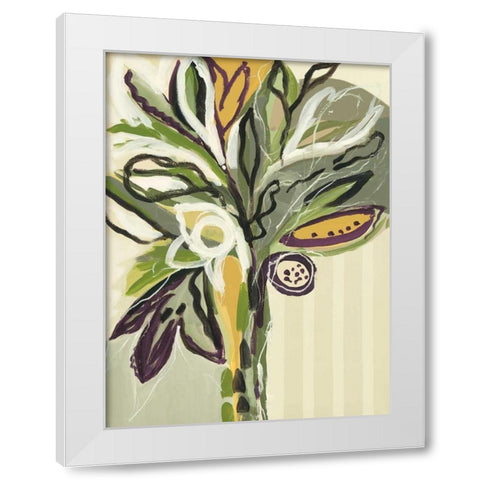 Serene Floral II White Modern Wood Framed Art Print by Maritz, Angela