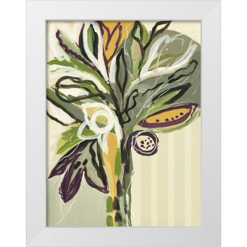 Serene Floral II White Modern Wood Framed Art Print by Maritz, Angela