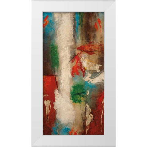 Cubone I White Modern Wood Framed Art Print by Villarreal Santos, Nancy