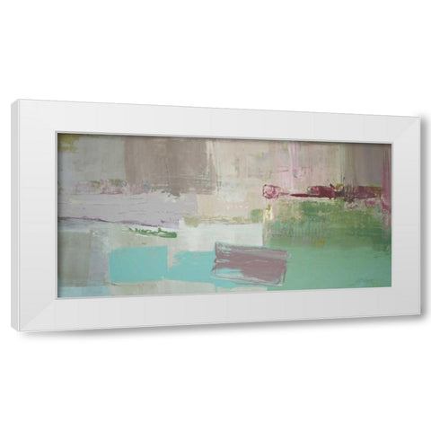Garden Steps White Modern Wood Framed Art Print by Colbert, Peter