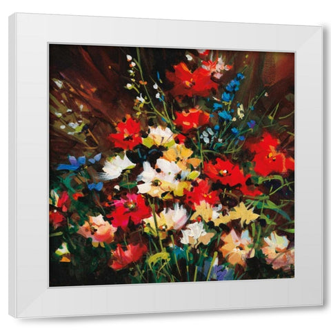 Color Splash  White Modern Wood Framed Art Print by OToole, Nancy