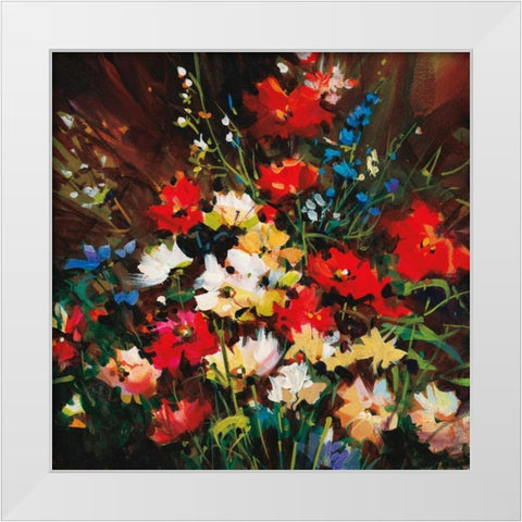 Color Splash  White Modern Wood Framed Art Print by OToole, Nancy