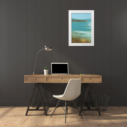 Sealight White Modern Wood Framed Art Print by Gold, Caroline