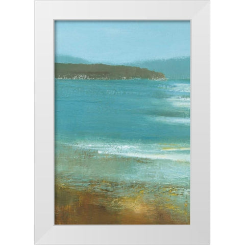 Sealight White Modern Wood Framed Art Print by Gold, Caroline