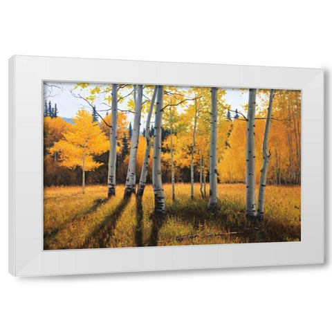 Gentle Rise White Modern Wood Framed Art Print by Aagaard, Douglas