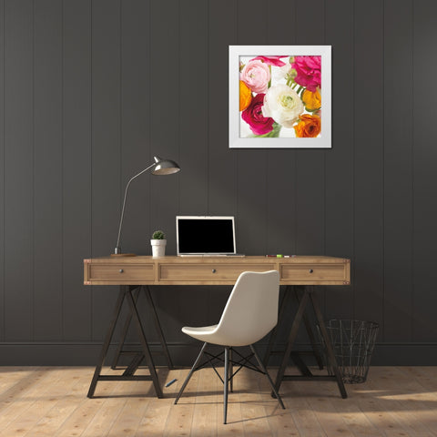 Burst of Sunshine I White Modern Wood Framed Art Print by Frank, Assaf