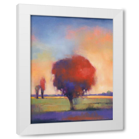 Stranger In Town White Modern Wood Framed Art Print by Anderson, Paul