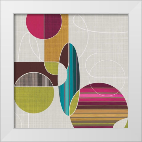 Blast from the Past I White Modern Wood Framed Art Print by Venter, Tandi