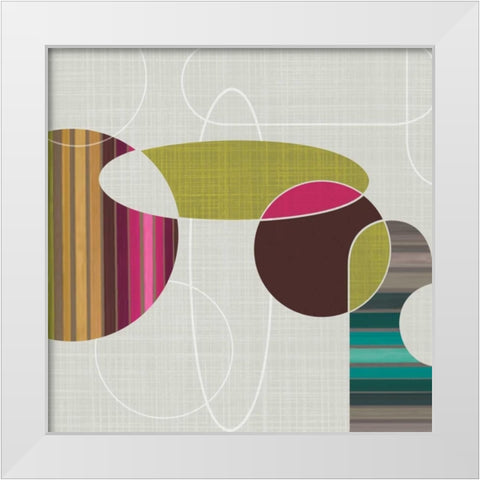 Blast from the Past II White Modern Wood Framed Art Print by Venter, Tandi