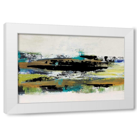 Black and White  White Modern Wood Framed Art Print by Barnes, Natasha