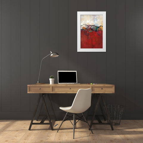 Retro Jewels II White Modern Wood Framed Art Print by Maitland, Laurie