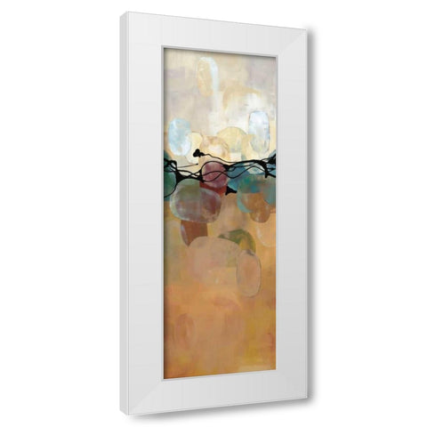 Retro Jewels III White Modern Wood Framed Art Print by Maitland, Laurie