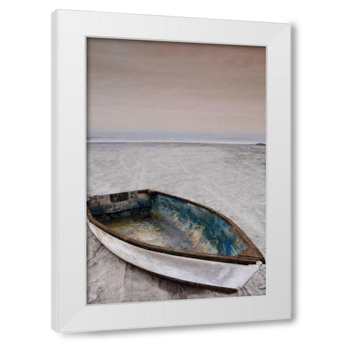 Dorymans Boat White Modern Wood Framed Art Print by Cahill, Michael