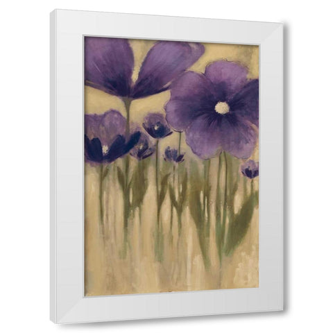 Summer Bloom I White Modern Wood Framed Art Print by MARIA