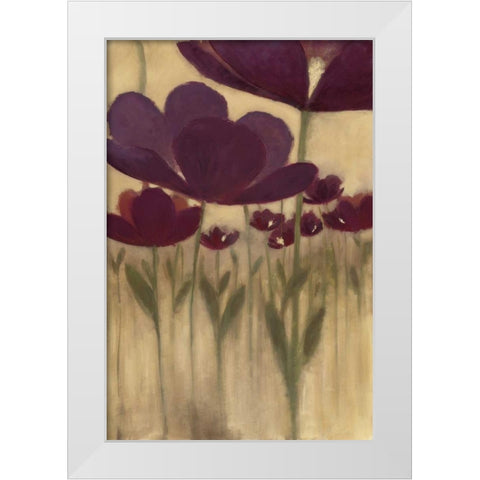 Summer Bloom II White Modern Wood Framed Art Print by MARIA