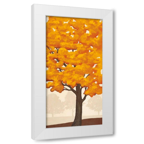 Autumns Glory II White Modern Wood Framed Art Print by Anderson, Jocelyn