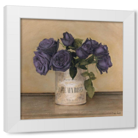 Royal Roses White Modern Wood Framed Art Print by Atria, Cristin