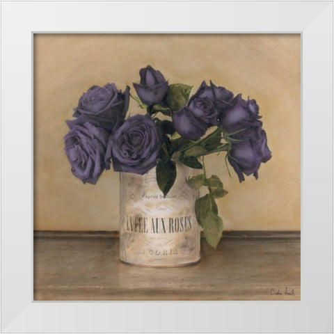 Royal Roses White Modern Wood Framed Art Print by Atria, Cristin