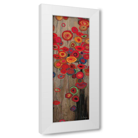 Garden Parade II White Modern Wood Framed Art Print by Li-Leger, Don