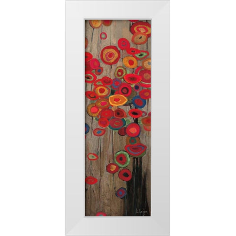 Garden Parade II White Modern Wood Framed Art Print by Li-Leger, Don