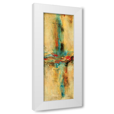 Equilibrio I White Modern Wood Framed Art Print by Villarreal Santos, Nancy