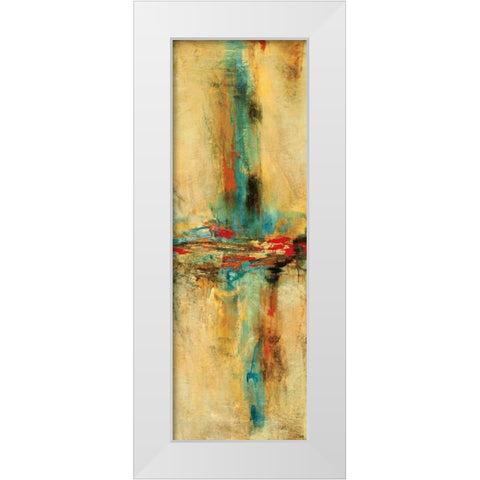 Equilibrio I White Modern Wood Framed Art Print by Villarreal Santos, Nancy