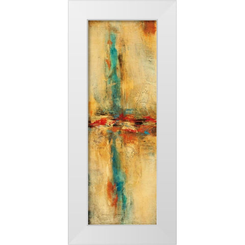 Equilibrio II White Modern Wood Framed Art Print by Villarreal Santos, Nancy