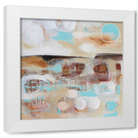 Copper Escarpment White Modern Wood Framed Art Print by Jones, Amanda