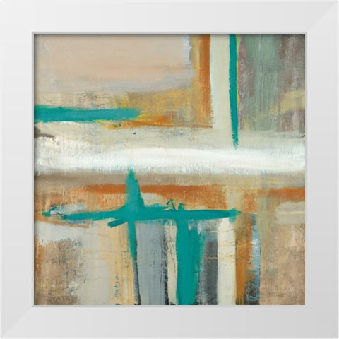 Radiancy White Modern Wood Framed Art Print by St. Germain, Patrick