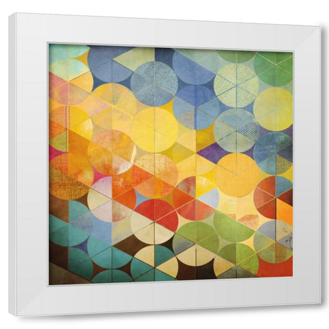 Full Circle II White Modern Wood Framed Art Print by NOAH