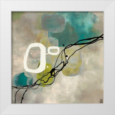 Pearl Retro White Modern Wood Framed Art Print by Maitland, Laurie