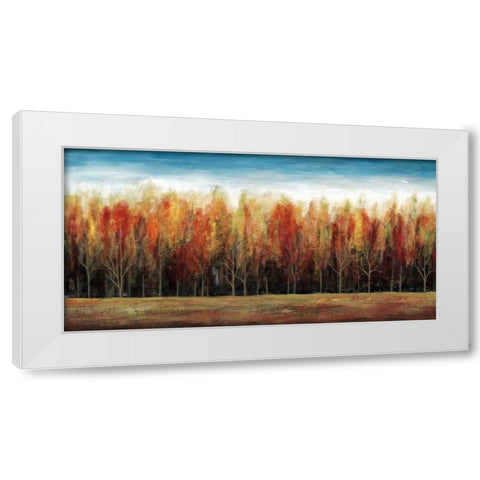 Deep Forest White Modern Wood Framed Art Print by Fontaine, Stephane